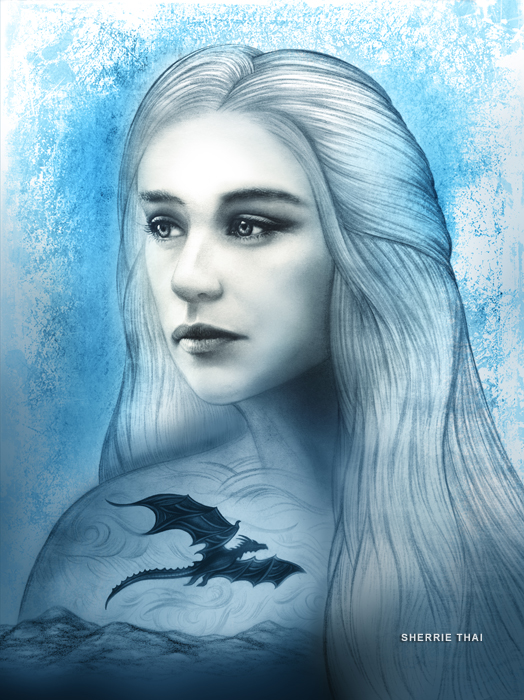 daenerys art by sherrie thai of shaireproductions.com