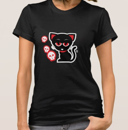 Gothic Kitty Tee Shirt