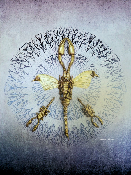 scorpion mandala, art by Sherrie Thai of Shaireproductions.com