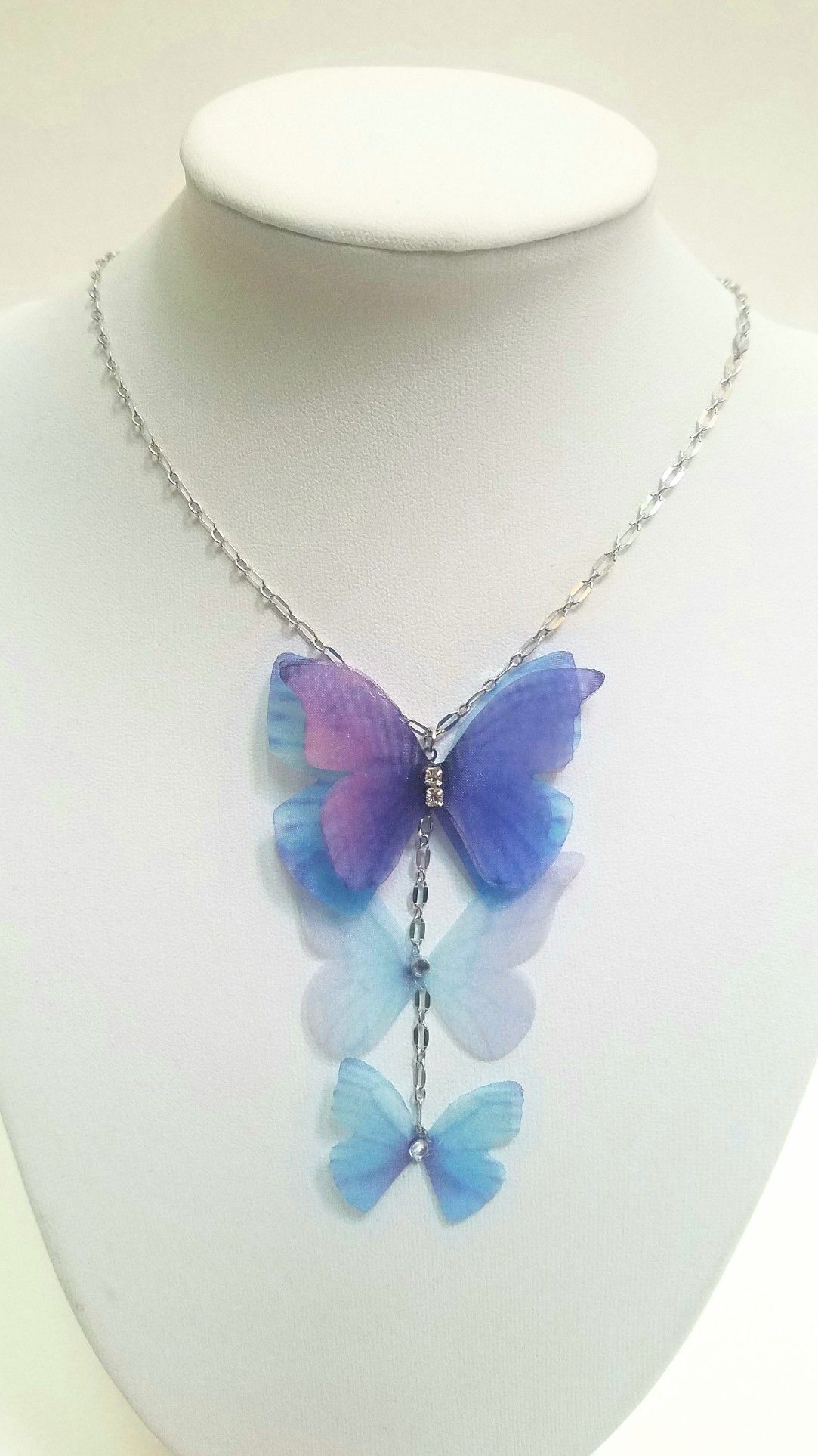 handmade butterfly necklace, art by Sherrie Thai of Shaireproductions.com
