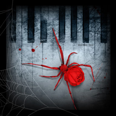 Spider Rose on Piano