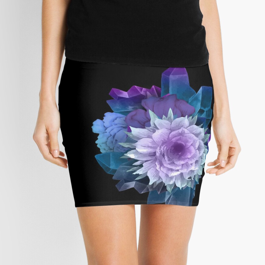 crystal floral skirt, art by Sherrie Thai of Shaireproductions.com